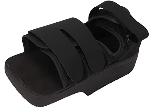 Post-OP-Schuh, Leichter, Atmungsaktiver FußSchutz, Gussstiefel mit Verstellbaren Riemen, Offene Zehen-FußStüTze Zur UnterstüTzung von Gebrochenen Zehen und ZehenbrüChen (L)