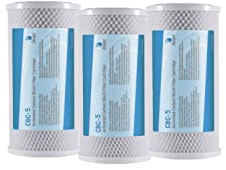 Bellerofonte 3x CTO Carbon Block Wasserfilterpatronen für Trinkwasser, Umkehrosmoseanlagen, passend für alle 5 Zoll Filtergehäuse 5 Micron Filtergewebe