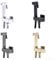 Toilet Bidet Faucet Set, Handheld Toilet Bidet Sprayer Set Shower Spray Kit Jet Spray For Toilet Bidet Sprayer(White)