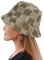 Bucket Hats Furry Print Frauen Männer Plüsch Kappe Warme Kunstpelz Weiche Fischerhut Einstellbare Winter Frühling, Kariertes Khaki, 6.75-7.25