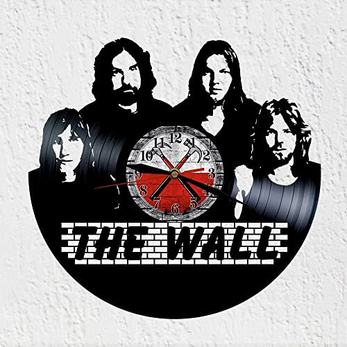VINY WOODY Wanduhr mit Schallplatte, britische Rockband, psychedelische und räumliche Musik,