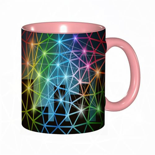 Kaffee-Tasse Schatz - Abstrakte Netzwerk-Hintergrundvektorillustration. Gespeichert in einer EPS 10-Datei mit Transpa Becher/Mug als witziges Geschenk/Lustige und Originelle Geschenke/Tee-Kaffeetasse