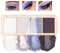 Palette di ombretti viola, 4 colori, opachi e brillanti, ultra-pigmentati, a lunga durata, impermeabili, luccicanti, per ragazze e donne