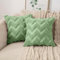 MIULEE 2er Set Wolle Kissenbezüge Sofakissen Dekokissen Welle Polyster Kissenbezüge Couchkissen Weich Kissenbezug Zierkissenbezug Versteckter Reißverschluss Wohnzimmer Schlafzimmer 40x40cm Grün
