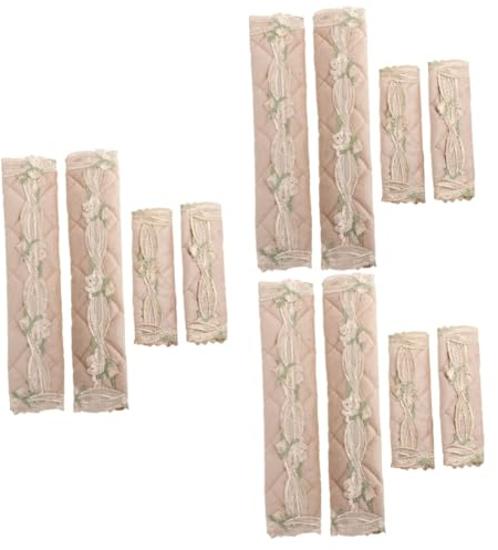 GLEAVI Tela 12 Piezas Guantes Para Nevera Lavavajillas Nevera De Doble Puerta Cubierta De La Manija De La Puerta Del Horno Decoración De Manos Manija Del Horno Paño Manejar Refrigerador