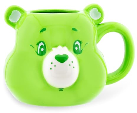 Silver Buffalo Care Bears Good Luck Bear 3D Sculpted Ceramic Mug | Holds 20 Ounces, (CG18323D)