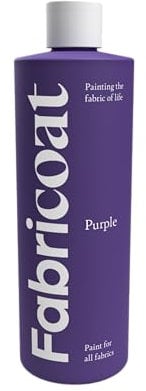 Fabricoat Fabric Paint – Restore or Change the Colour of Any Fabric - Paint Directly Onto Fabric - Transform Anything – Sofas, Lampshades, Car Interiors (250ml, Purple)