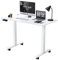Himimi Höhenverstellbarer Schreibtisch 120 x 60 cm,Elektrischer Schreibtisch Höhenverstellbar Tisch,Steh-Sitz Bürotisch,Computertisch 4 Memory-Funktion, Stehpul,Standing Desk, Weiß
