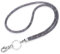 Soleebee Kartenhalter Trageband, Bling Strass Schlüsselband Lanyard mit Schlüsselring Kristall Halsband Damenkette Halskette Kit für ID-Kartenhalter Schlüsselanhänger (Grau)