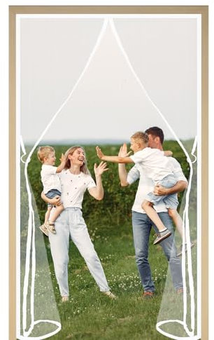 Zanzariera Magnetica Per Porta 245x275cm Bianco Maglia con zanzariera Porta con Nastro di Fissaggio a Telaio Completo Magnetic Screen Door Maglia Ultra Sottile Per Porte Di Vari Tipi