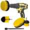 4 Piece Drill Brush Attachment Set-Drill Brush Cleaning Brushes Set Power Scrubber Cleaning Kit for Grout Shower Tub Tiles Corners Bathroom and Kitchen Surface (4)