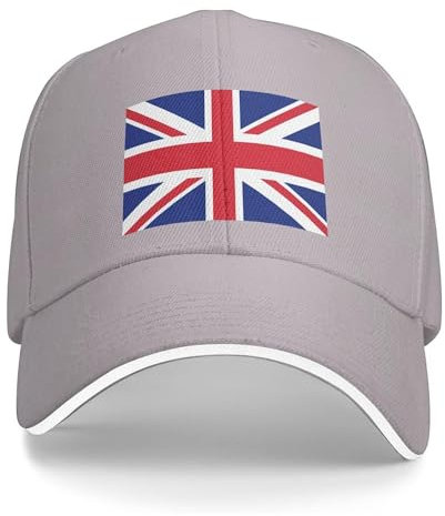 COSIUOS Basecap Baseballkappe mit britischer Flagge, Unisex, für Herren und Damen, verstellbar, Papa-Mütze, Sandwich-Schirmkappe