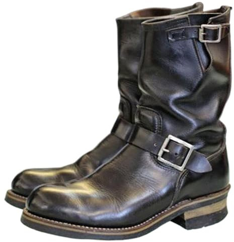 Stivali Da Equitazione Da Uomo Stivali Da Cavaliere in Pelle PU Con Fibbia Laterale Steampunk Stivali Da Equitazione Di Moda, Stivali Militari per Uso Quotidiano (Black,45)