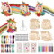 GHVACZS 16 Stück Einhorn Bastelset, DIY Basteln Mit Kreativem Zubehör, Partygeschenke für Mädchen und Jungen
