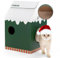 Conlun Katzenhaus Pappe mit Katzen Kratzpappe & Katzenminze, Schnelle Montage Katzenspielzeug Kratzen & Ruhen, Katzenhöhle Karton Katzenbett Ideal für Kratzbrett Katze Geschenk