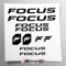 Stickersland® Aufkleber-Set kompatibel mit Rahmen MTB Mountainbike und Helm | Decals Aufkleber für Fahrrad mit Logos | Stickersland® - Focu (matt)