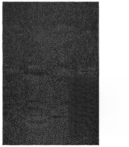 vidaXL Teppich ZIZUR Anthrazit 120x170cm Jute-Optik Indoor und Outdoor, Fußmatte, Bodenteppich, Teppichboden, Bodenmatte, Flächenvorleger