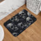 Mexpekil Skull Head Door Mat 40 x 60cm Non Slip Doormat Washable Welcome Mat Rug Absorbent Kitchen Mat Floor Mat Home Decor for Indoor Outdoor