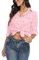 Yukiuiny Women's Flannel Plaid Shirt,Long Sleeve 100% Cotton Blouse,Button Down Casual Check Shirts Basic Tops-Pink White(Thinner Fabric)/XXL