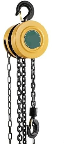 treuil electrique Palan à chaîne manuel standard national, 2 tonnes, 1 tonne, 3 tonnes, 5 t, grue manuelle ronde, grue à chaîne inversée Palan Électrique(1 ton 9 meters)