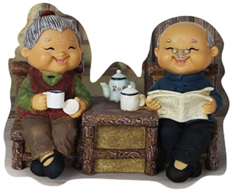 Beimus Altes Ehepaar Miniaturfigur Romantiker Liebevolle Ältere Paare Verzierung Hochzeit Deko Jubiläum