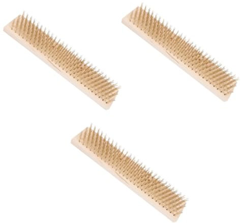 BESPORTBLE 3St Bodenwischer Gartenbesen Fleckenreiniger Mopps zum Reinigen von Böden fegen Drahtbürste reinigungsbürste toiletenbuerste schrubben Zuhause Bürste Verkupferter Stahldraht