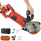 ANGDI Electric Wall Chaser, 6500r/min Groove Cutting Machine, 4800W High power, Wall Cutting Machine with Water Pump and Dust Collector Interface, Double Handle 180° Adjustable