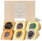 Amaisso® Cesta Quesos Gourmet Regalo - Queso Oveja de La Mancha - 6 Cuñas Queso Semicurado, Curado, con Guindilla, Trufa, Añejo y en Aceite de Oliva Virgen Extra (Pack Tentaciones 1,5Kg) Saleta