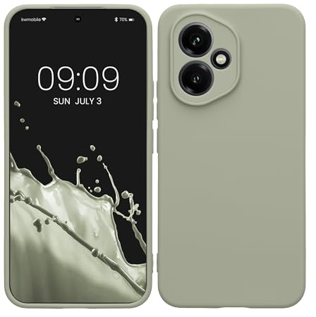 kwmobile Handyhülle kompatibel mit Honor 400 Hülle - Handy Case aus weichem Silikon in Graugrün