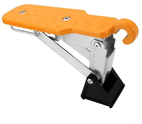 Adjustable Foldable Roof Rack Step Door Step for Cars Trucks Vehicle Aluminum Alloy Stainless Steel Rooftop Access Platform Gear Ladder for Luggage(Orange)