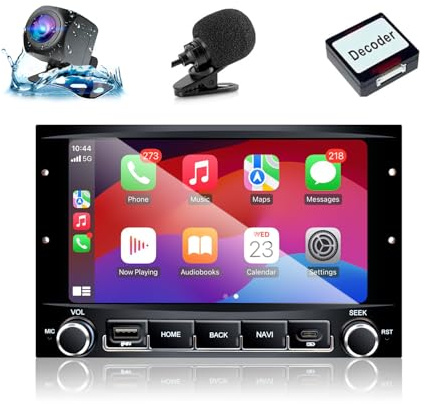 [2GB+64GB] Autoradio pour Peugeot 307 307CC 307SW (2002–2013) avec Android Auto et CarPlay sans Fil, Stéréo Android avec Caméra de Recul/Microphone/CANbus/Bluetooth/Wi-FI/USB/App Store