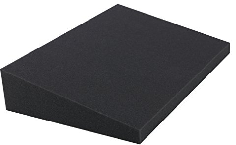 DeluxeComfort Foam Stress Relief Wedge, 15 x 10 x 1- 3 Rise - Sciatica Nerve Medical Wedge Cushion - Tailbone Support - Therapeutic Back Pain Relief - Specialty Medical Pillow, Grey