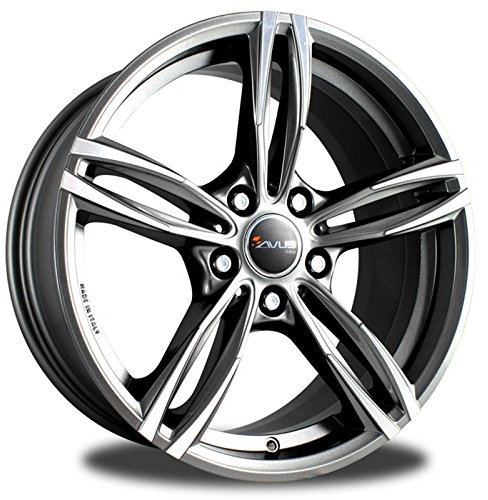 CERCHIO IN LEGA AVUS AC-MB3 8.5x18 5x120 ET 47 ANTHRACITE POLISHED