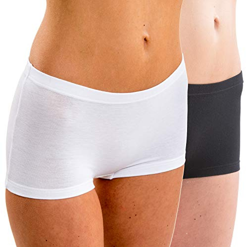 HERMKO 5700 2er Pack Damen Panty aus anschmiegsamer Baumwolle/Elastan