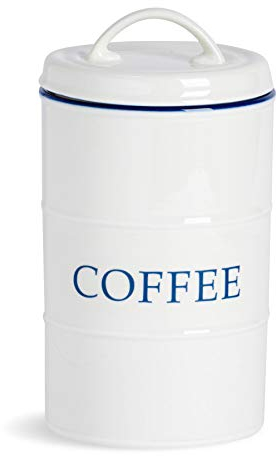 Nicola Spring Weißer Bauernhaus Kaffeekanister - 11cm