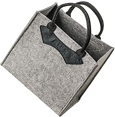 LaFiore24 Filztasche hochw. Einkaufstasche Filz Shopper Damen Handtasche Gross ca.36 x 24 x 31cm grau