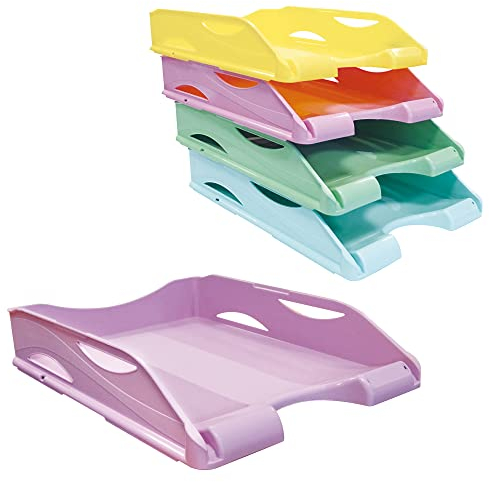 KeepColour Briefablage Pastell Lila Pastell 261 x 339 x 67 mm (für A4-Blätter bis 23 x 32 cm)