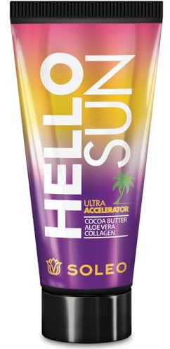 Soleo Hello Sun Ultra Accelerator sunbed Tanning Lotion cream (150ml)