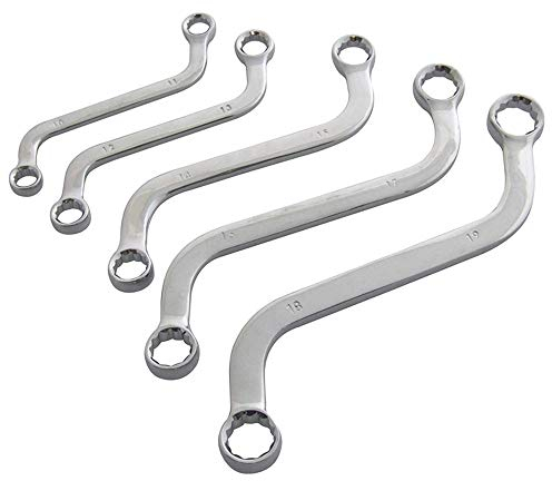 Doppel-Ringschlüssel langer Schraubenschlüssel 8-22mm CV-Stahl S-Form C-Form Gekröpft Ratschenschlüssel Gebogen Schraubenschlüssel