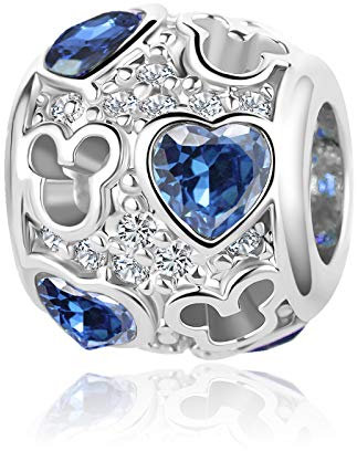 MiniJewelry Breloque en forme de cœur avec pierres de naissance pour bracelets, colliers, pendentifs, colliers et colliers, Cuivre Zircone cubique, Zircone cubique