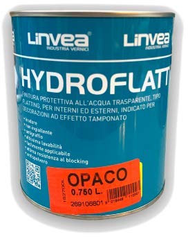 LINVEA HYDROFLATT OPACO |Finitura Protettiva all’acqua Opaca, Trasparente, tipo Flatting, per Interni ed Esterni, (0,750 Litri) IAIA distribuzione
