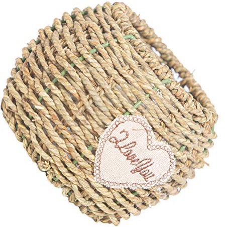 Élégant Panier en Jonc De Mer Pot De Fleurs en Rotin Fait À La Main pour Décoration Intérieure