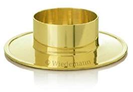 Kerzenhalter Osterkerzen Messing Gold poliert für Ø 70 mm Kerzen