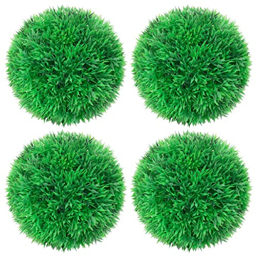vidaXL 4X Boules de Buis Artificielles Fausse Plante Jardinière Décoration Florale Plante Artificielle Paysage de Jardin Extérieur 12 cm
