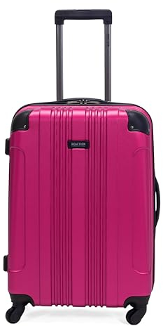 Kenneth Cole REACTION Out of Bounds Hartschalen-Reisekoffer mit 4 Rädern, Magenta, 24-Inch Checked, Out of Bounds Reisekoffer mit 4 Rädern, leicht, robust, Hartschalenkoffer
