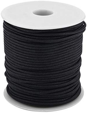 Filo per fucile subacqueo, filo per pesca subacquea, bobina da 50 m, diametro 2 mm, super resistente all'usura, filo per mulinello per fucile subacqueo, per corda da pesca, reggette o qualsiasi(Nero)