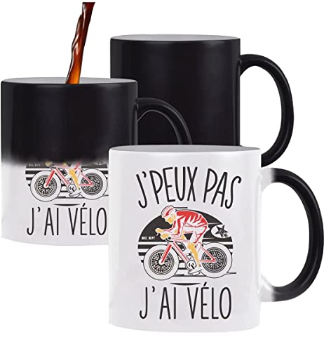 Planetee Mug Magique J'peux pas Cyclisme vélo | Tasse Humour