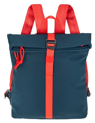 New Rebels Rucksack Damen Tim Fashion small Damenrucksack Mini Handtasche Plane + Schlüsseletui (Dunkelblau 02)