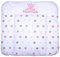 Wickelauflage mit Applikation - Princess Star Rosa - Wickeltischauflage Baby Auflage (70 x 85 cm)