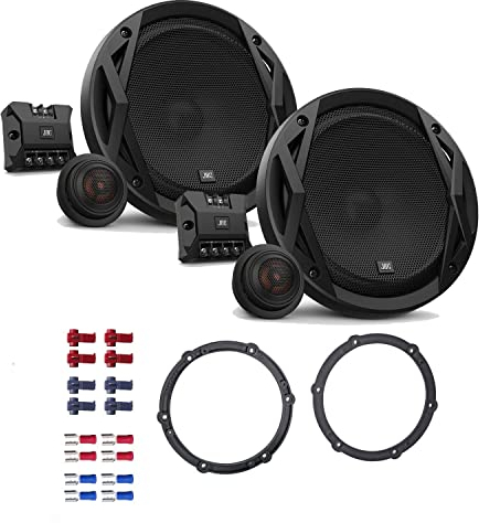 JBL Club 6500C Lautsprecher mit Einbauset passend für Citroen C4 Cactus alle Türen vorne 360 Watt 165mm 2 Wege Kompo Auto KFZ PKW Boxen